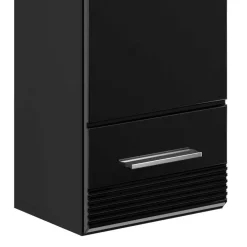 Hochglanz Oberschrank fürs Bad in Schwarz - Culina^Wohnen Discount