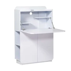 Hochglanz Sekretär Vignola in Weiß^Wohnen Clearance