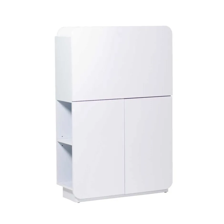 Hochglanz Sekretär Vignola in Weiß^Wohnen Clearance