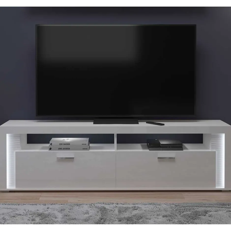 Hochglanz TV Board mit LED Beleuchtung - Gomata^Wohnen New