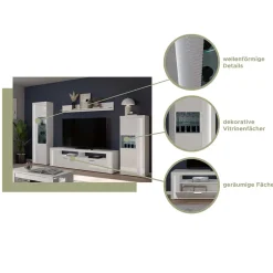 Hochglanz TV Board mit LED Beleuchtung - Gomata^Wohnen New