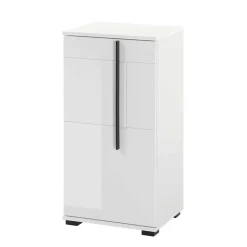 Wohnen Hochglanz Unterschrank fürs Bad in Weiß - Ingmesan