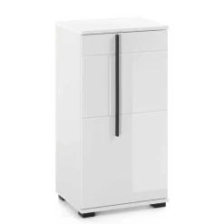 Wohnen Hochglanz Unterschrank fürs Bad in Weiß - Ingmesan