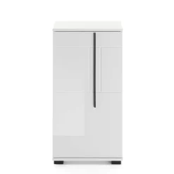 Wohnen Hochglanz Unterschrank fürs Bad in Weiß - Ingmesan