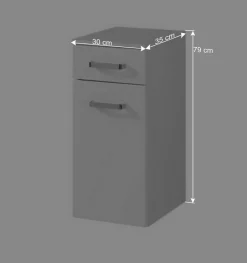 Wohnen Hochglanz Unterschrank Sagunis für Badezimmer