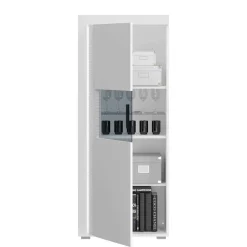 Hochglanz Vitrine mit LED in Weiß - Gomata^Wohnen New