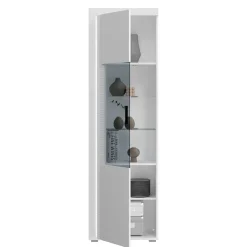 Hochglanz Vitrine mit Licht in Weiß - Gomata^Wohnen Online