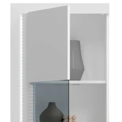 Hochglanz Vitrine mit Licht in Weiß - Gomata^Wohnen Online