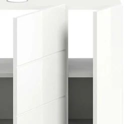 Wohnen Hochglanz Waschbeckenschrank in Weiß foliert - Vitablos