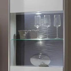 Hochglanz Wohnwand Tacroma in Weiß (vierteilig)^Wohnen Discount