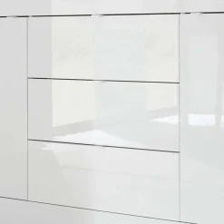 Wohnen Hochglanz Wohnzimmermöbel in Weiß - Sogno (zweiteilig)