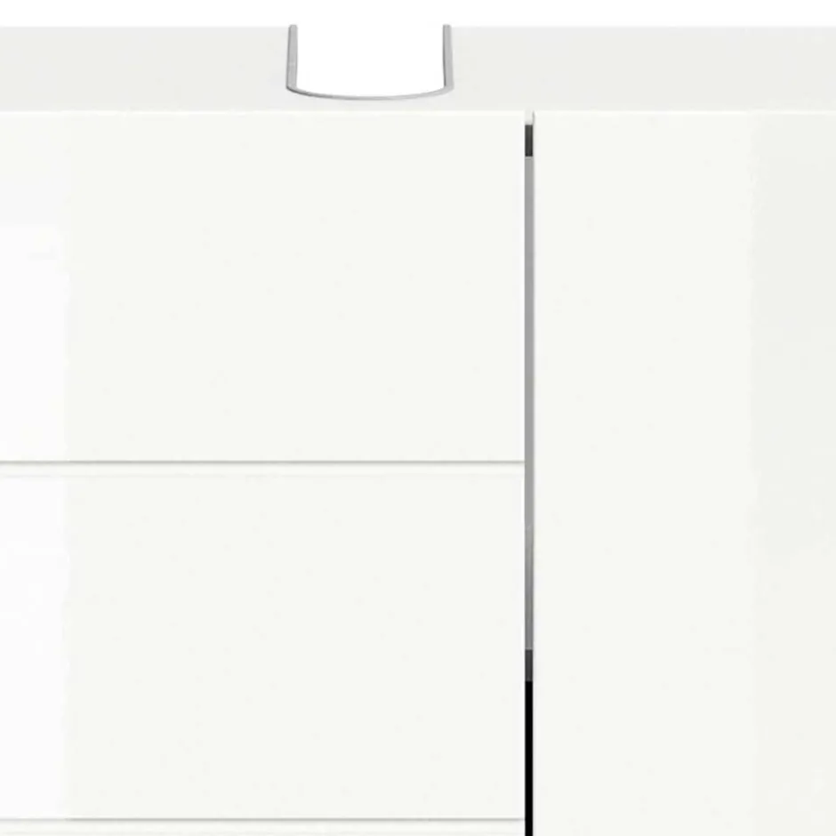 Wohnen Hochglänzender Waschbeckenunterschrank in Weiß - Vitablos