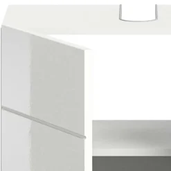 Wohnen Hochglänzender Waschbeckenunterschrank in Weiß - Vitablos