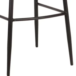 Wohnen Hochhocker in Rostfarben Braun Samt - Zykla (2er Set)