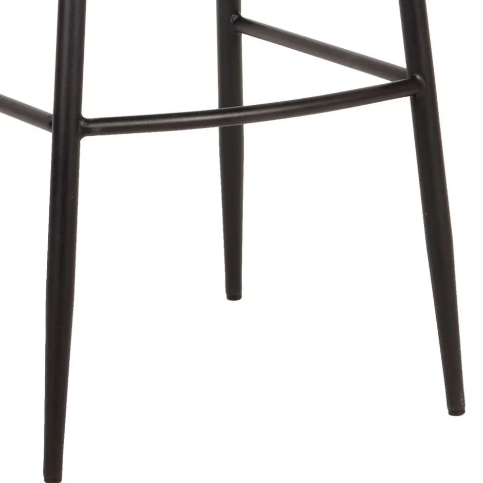 Wohnen Hochhocker in Rostfarben Braun Samt - Zykla (2er Set)