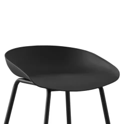 Wohnen Hochhocker in Schwarz Kunststoff PP - Terryola (4er Set)
