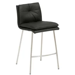 Wohnen Hochhocker mit Rückenlehne in Dunkelgrau - Hobart