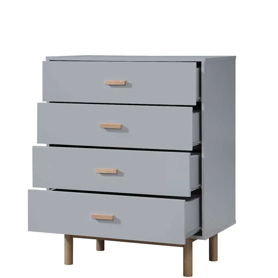 Wohnen Hochkommode - zweifarbiger Scandi Chic - Caldaro