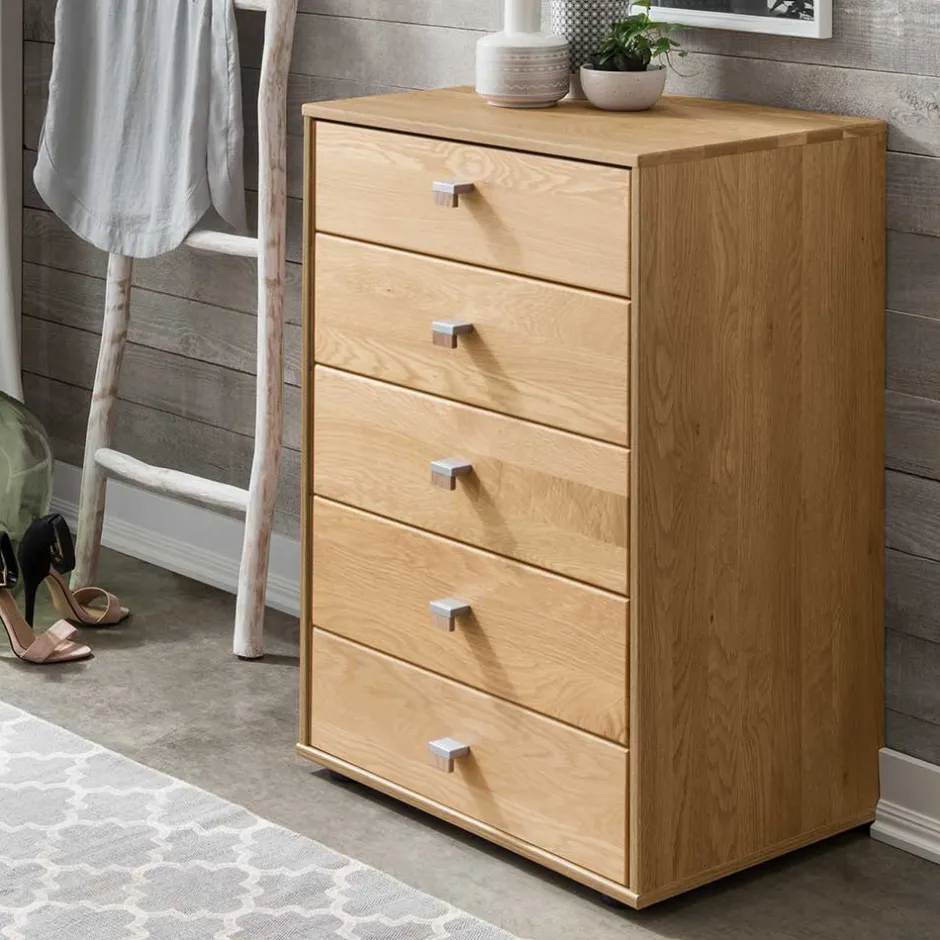 Hochkommode aus Eiche Massivholz - Emdsiva II^Wohnen