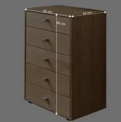 Hochkommode aus Eiche Massivholz - Emdsiva II^Wohnen