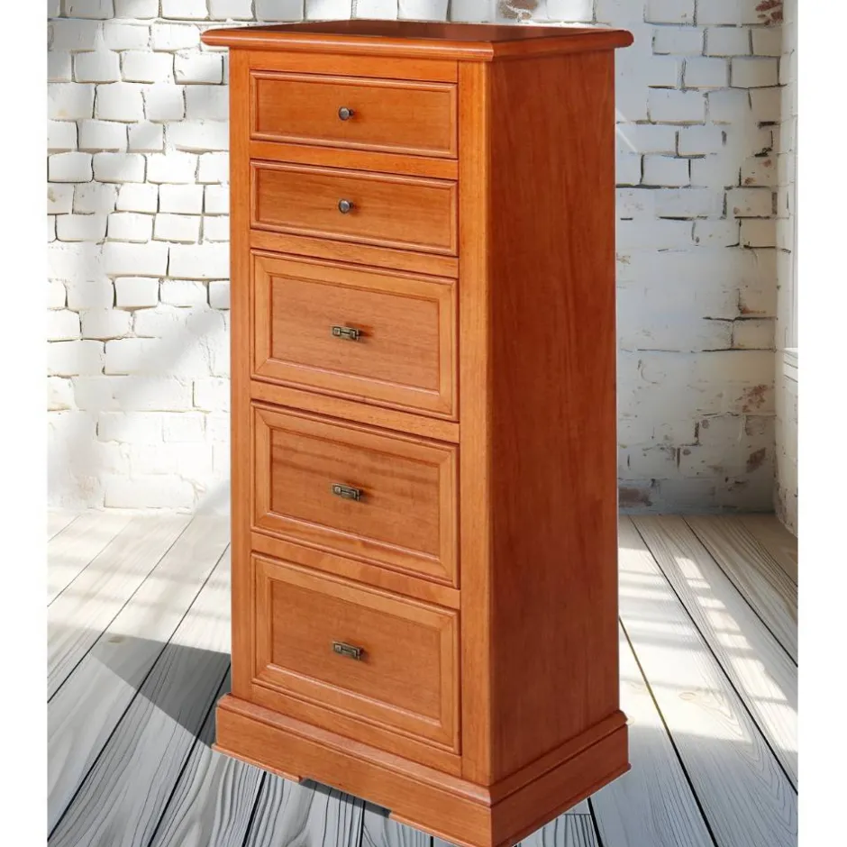 Hochkommode in Kirschbaumfarben - Troyesa^Wohnen Outlet