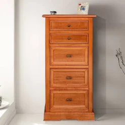 Hochkommode in Kirschbaumfarben - Troyesa^Wohnen Outlet