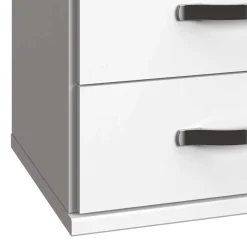 Wohnen Hochkommode in Weiß & Beton Optik - Hotti