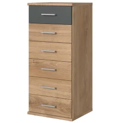 Hochkommode mit sechs Schubladen - 46x106x40 cm - Leviza^Wohnen Best