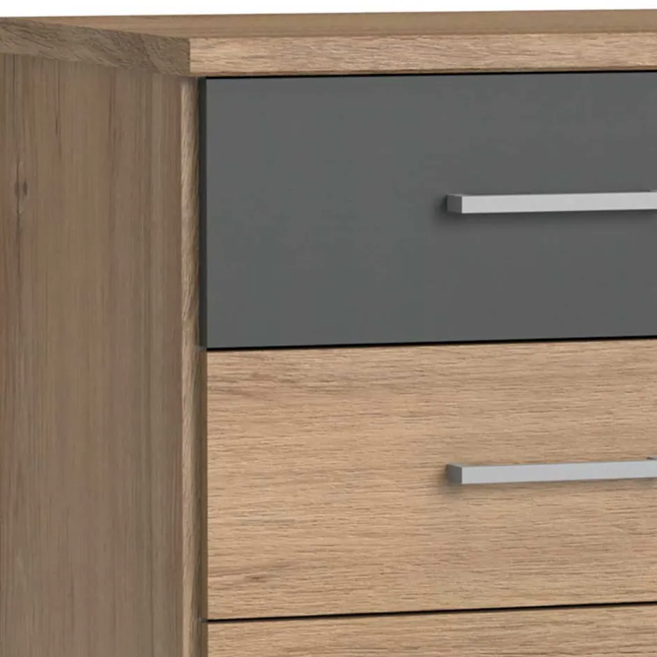 Hochkommode mit sechs Schubladen - 46x106x40 cm - Leviza^Wohnen Best