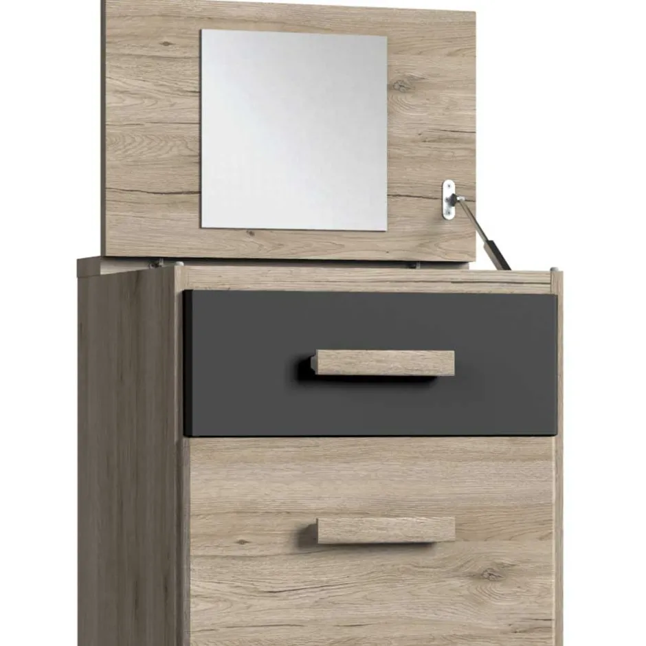 Hochkommode mit Spiegel im Deckel - Jilamenda^Wohnen Hot