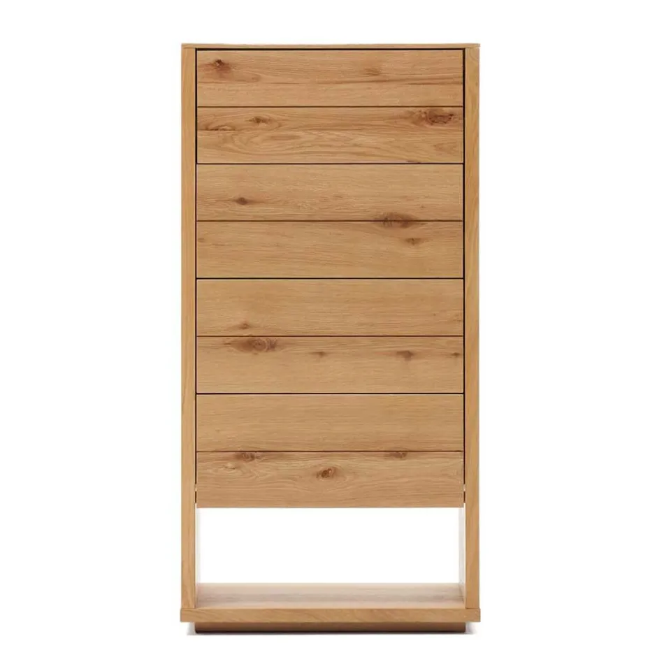 Wohnen Hochkommode mit vier Schubladen und Fach - Algaro