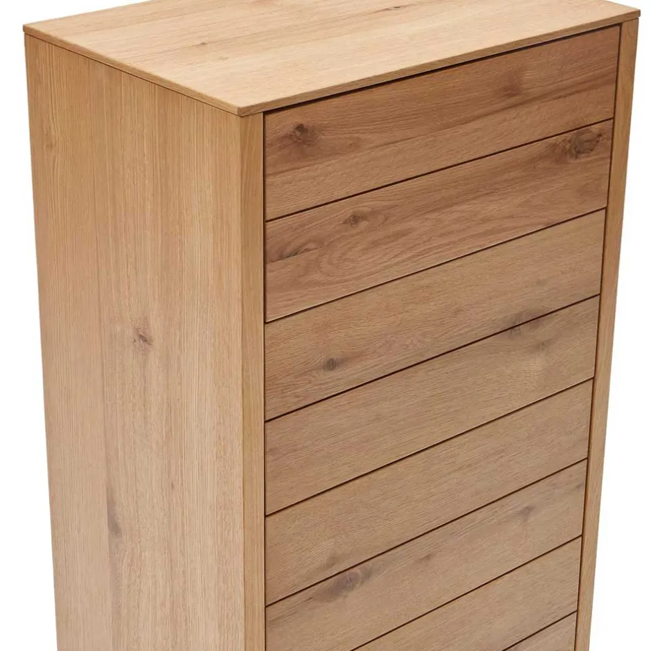 Wohnen Hochkommode mit vier Schubladen und Fach - Algaro