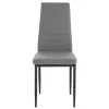 Hochlehner Essstuhl in Grau & Schwarz - Padru (4er Set)^Wohnen