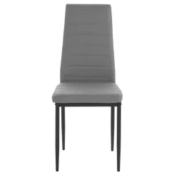 Hochlehner Essstuhl in Grau & Schwarz - Padru (4er Set)^Wohnen