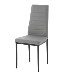 Hochlehner Essstuhl in Grau & Schwarz - Padru (4er Set)^Wohnen