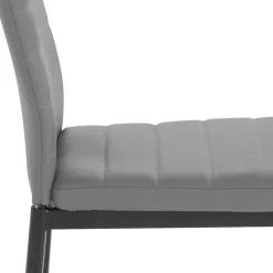 Hochlehner Essstuhl in Grau & Schwarz - Padru (4er Set)^Wohnen