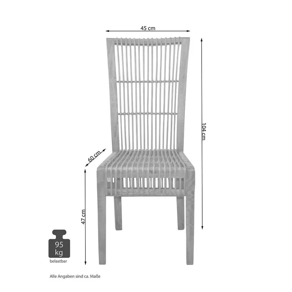 Hochlehner Rattanstuhl in Braun - Tiploma (2er Set)^Wohnen Hot