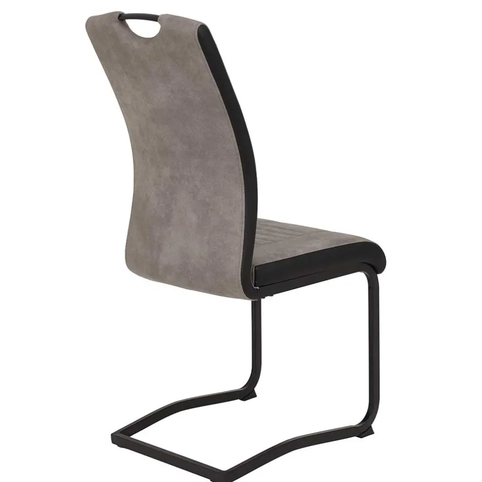 Hochlehner Schwingstuhl in Grau & Schwarz - Milly (Set)^Wohnen Online