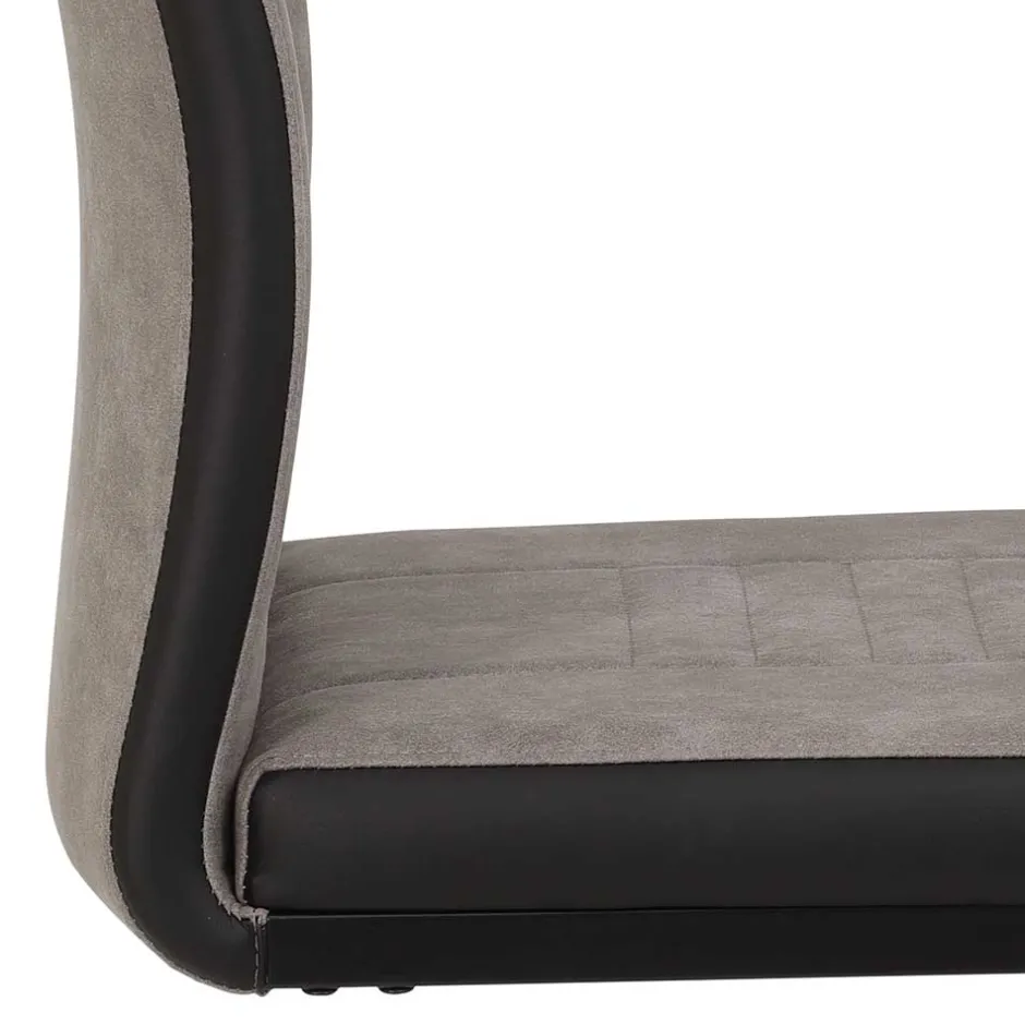 Hochlehner Schwingstuhl in Grau & Schwarz - Milly (Set)^Wohnen Online