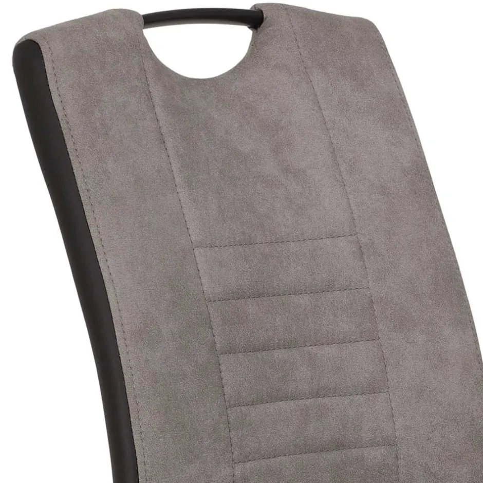 Hochlehner Schwingstuhl in Grau & Schwarz - Milly (Set)^Wohnen Online