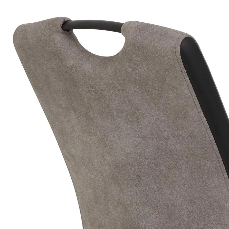 Hochlehner Schwingstuhl in Grau & Schwarz - Milly (Set)^Wohnen Online