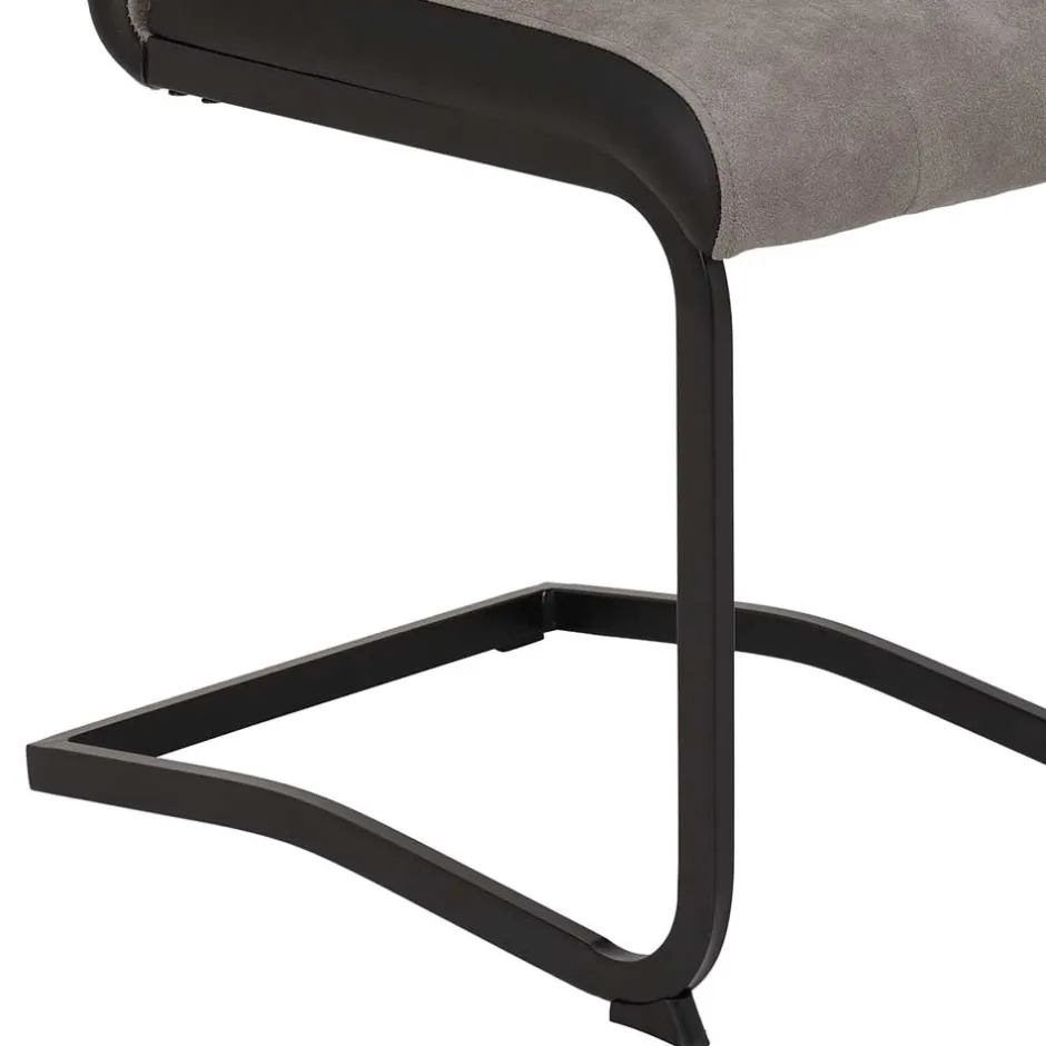 Hochlehner Schwingstuhl in Grau & Schwarz - Milly (Set)^Wohnen Online