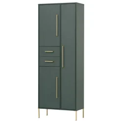 Hochschrank in Dunkelgrün & Gold - Aqua^Wohnen Sale