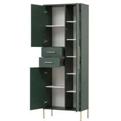 Hochschrank in Dunkelgrün & Gold - Aqua^Wohnen Sale