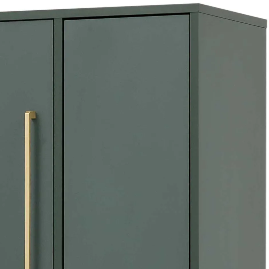 Hochschrank in Dunkelgrün & Gold - Aqua^Wohnen Sale