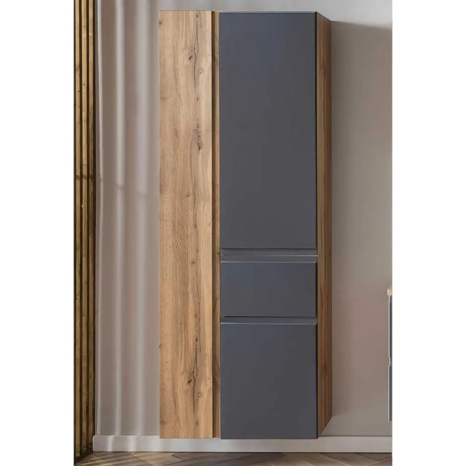 Wohnen Hochschrank mit drei Türen mit Schublade - Jambi