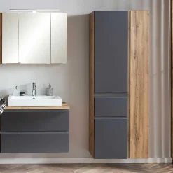 Wohnen Hochschrank mit drei Türen mit Schublade - Jambi