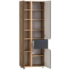 Wohnen Hochschrank mit drei Türen mit Schublade - Jambi