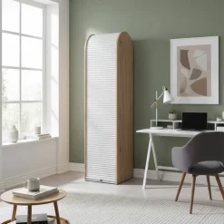 Wohnen Hochschrank mit Roll-Laden Tür - Veral