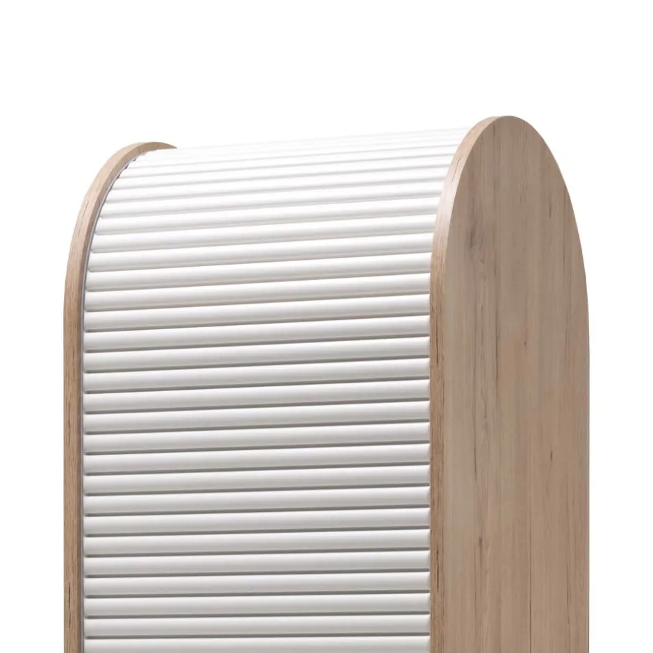 Wohnen Hochschrank mit Roll-Laden Tür - Veral